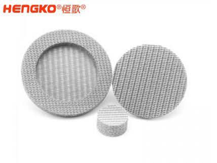 濾芯廠家不銹鋼316燒結網過濾片呼吸金屬孔隙均勻透氣,水處理過濾用